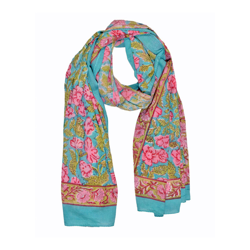 Turquoise With Pink Floral VB-102