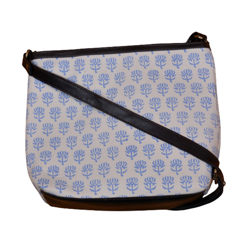 Blue Lotus  Ladies Bag with two Combo 