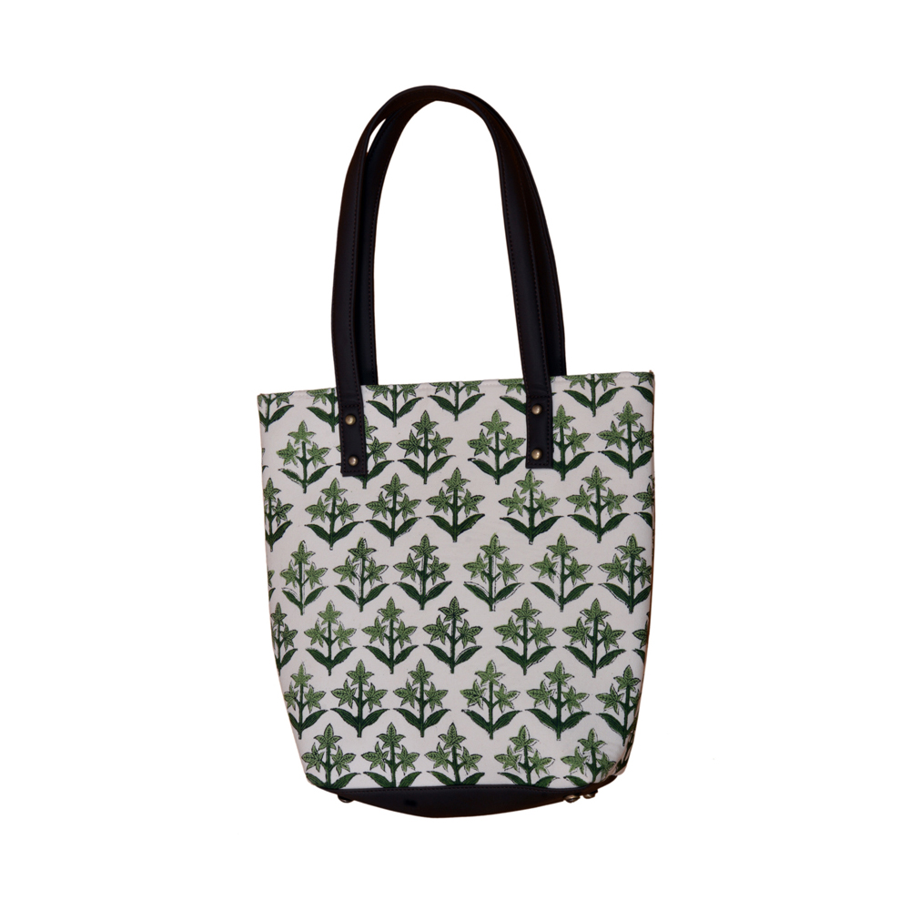 Green Three Leaf Ladies Bag with One Combo 