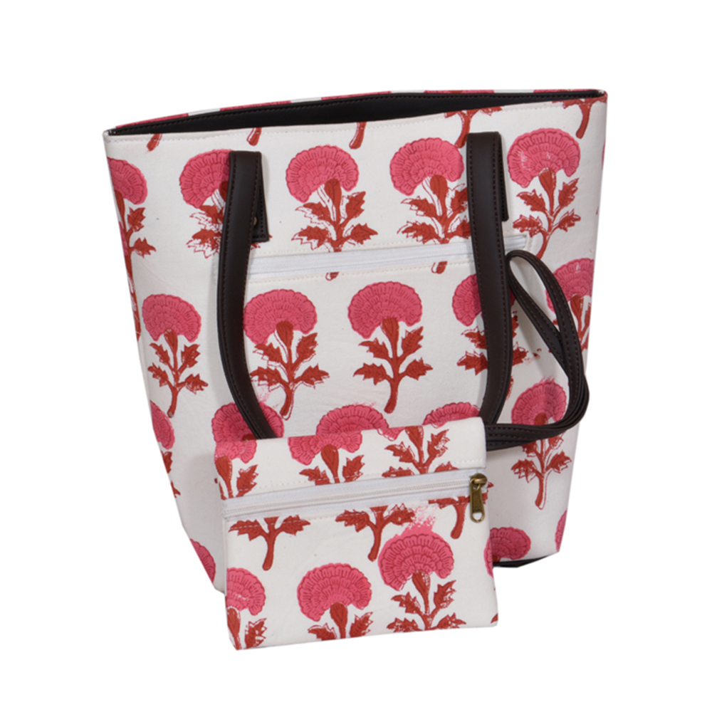 Pink Marigold Ladies Bag with One Combo 