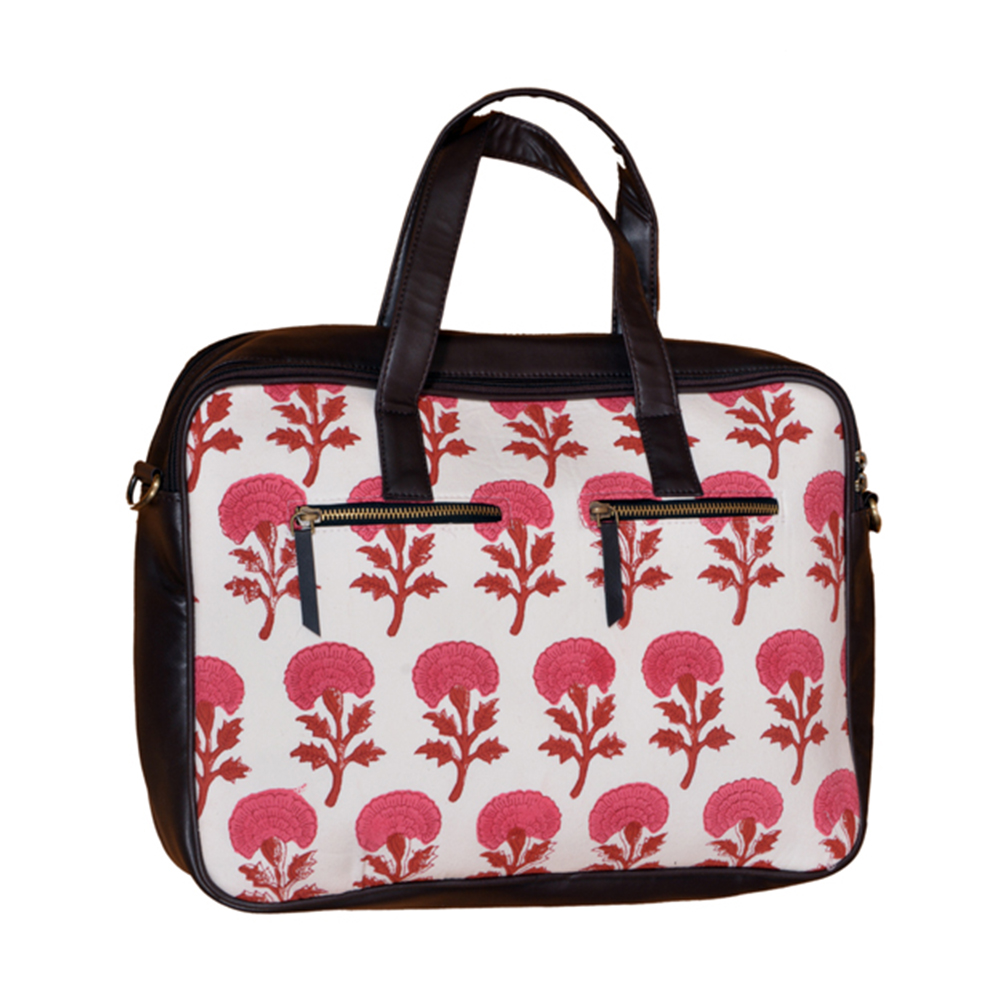 Pink Marigold Laptop Bag