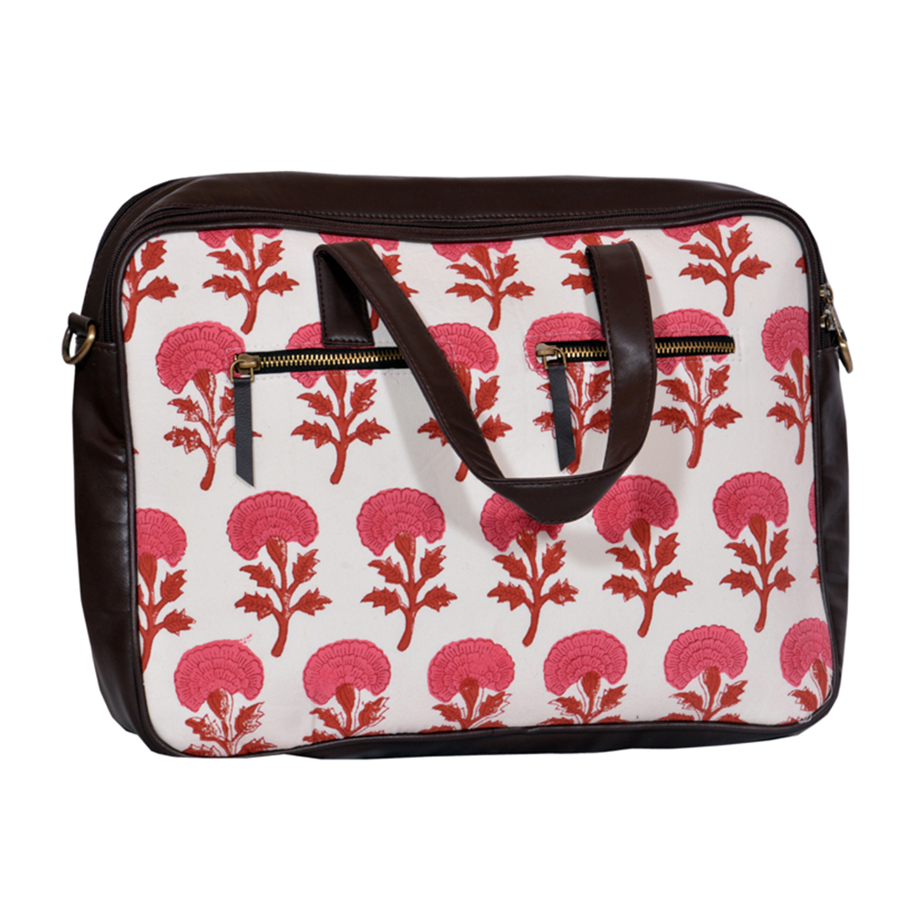 Pink Marigold Laptop Bag