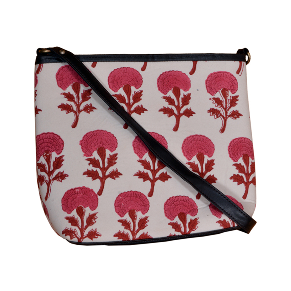 Pink Marigold Ladies Bag with two Combo 