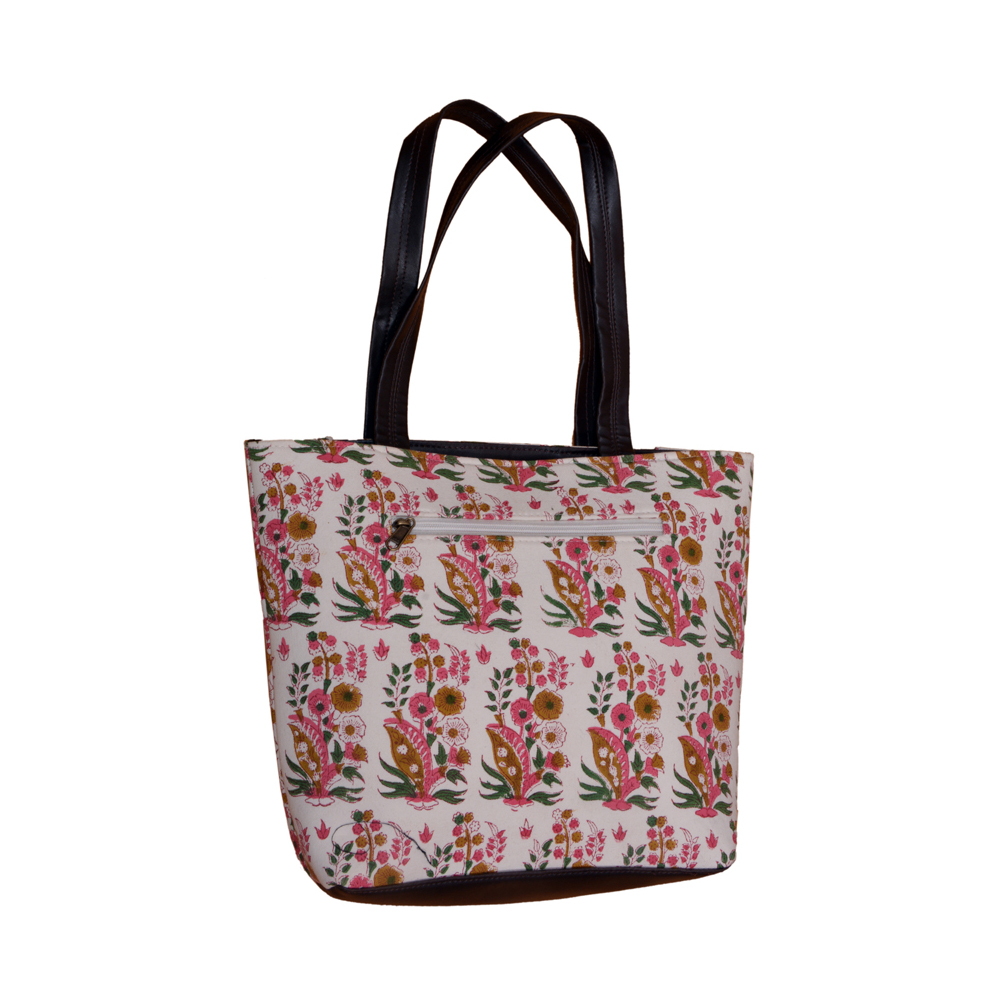 Red & Green Floral   Ladies Bag Four Pocket