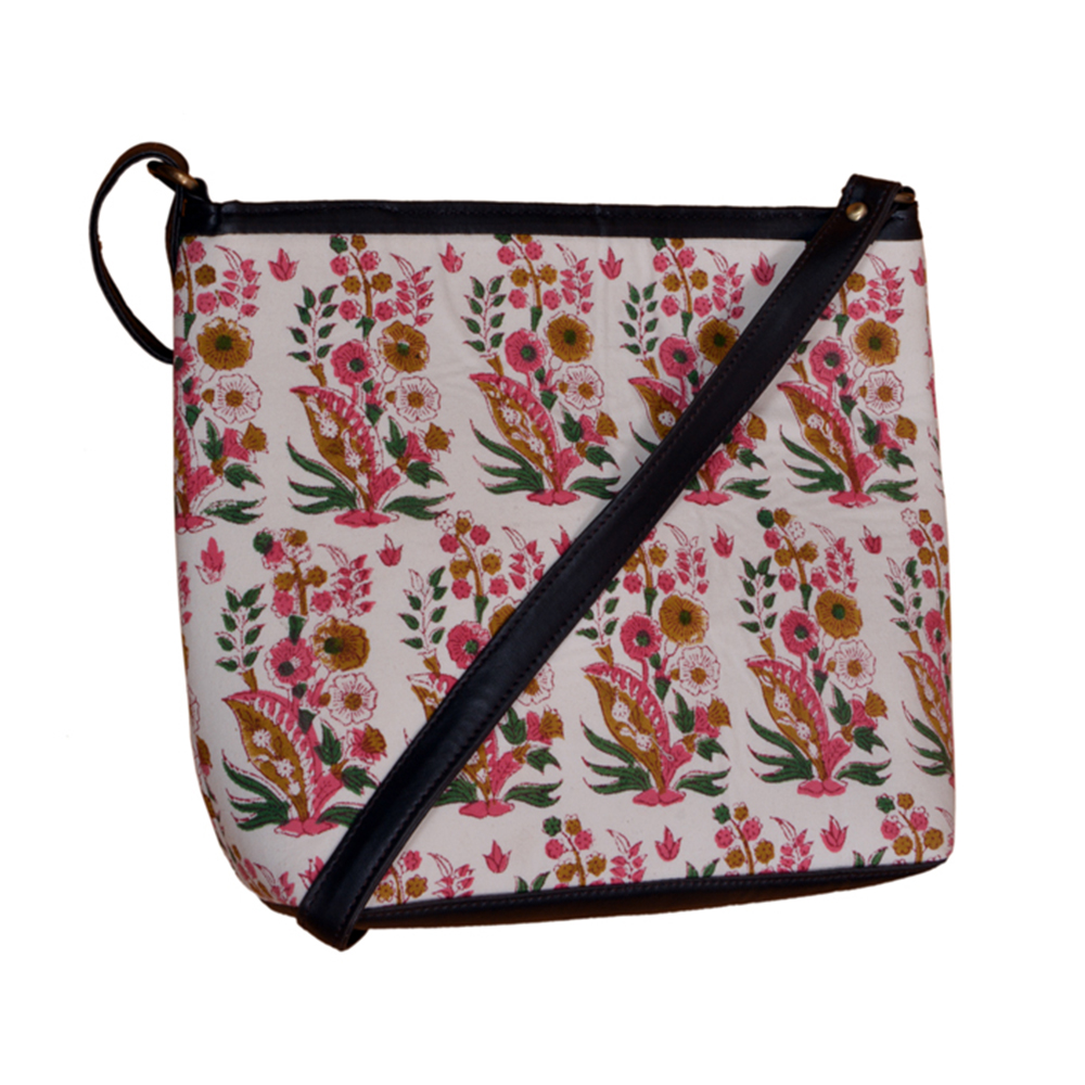 Red & Green Floral Ladies Bag with two Combo 
