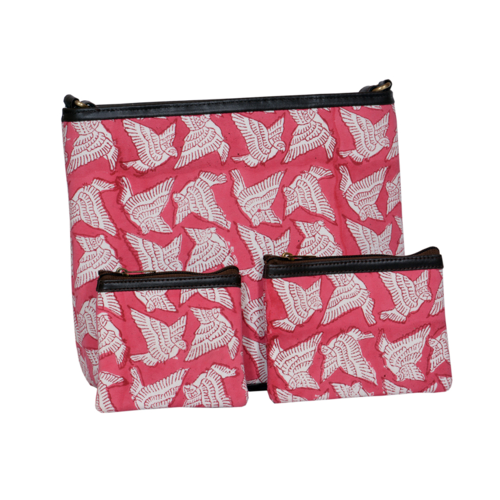 Red Eagle  Ladies Bag with two Combo 