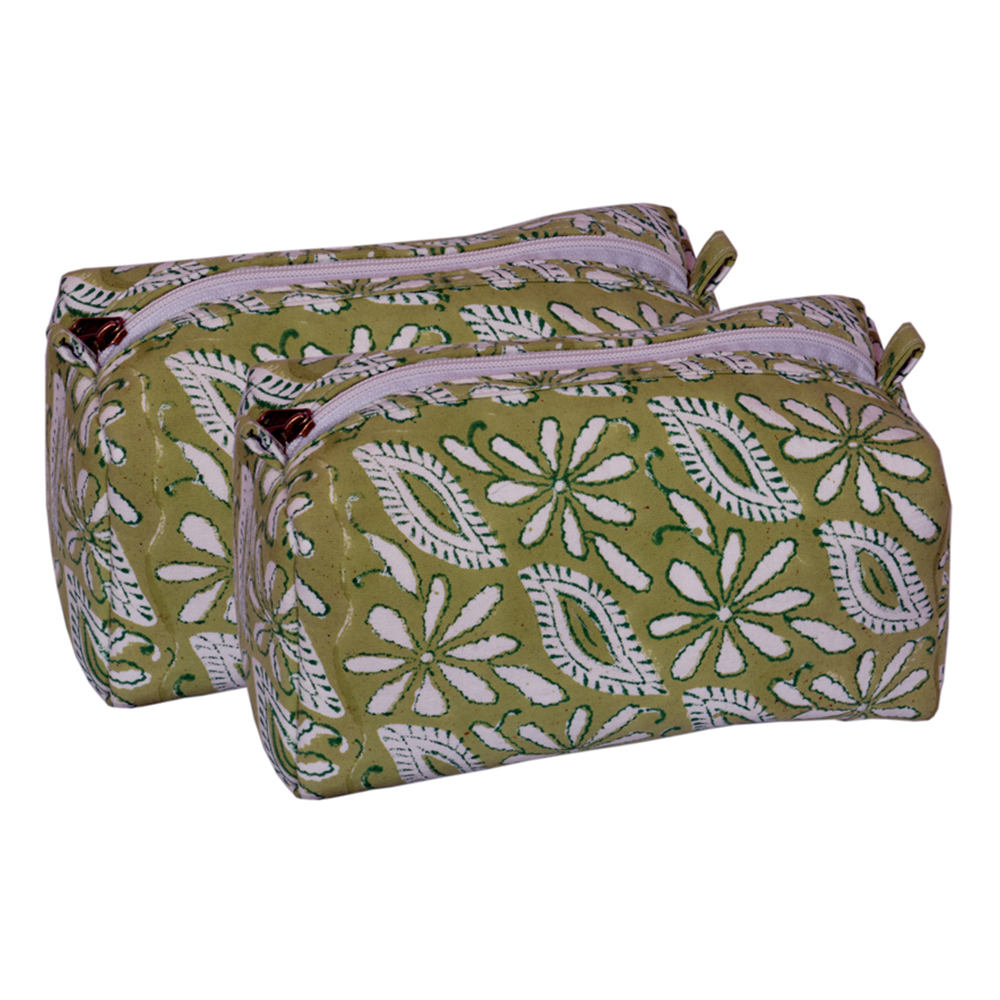 Sage Leaf Cosmetic Bag